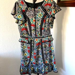 Laundry By Shelli Segal Flower Design Dress Size 8